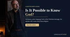 Can a person really know God? An honest, plain language look at the Christian message, the Roman Road, and why Jesus is at the center of it.