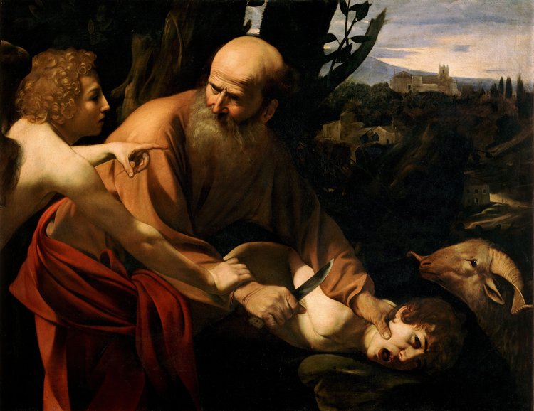 Painting of Sacrifice of Isaac Caravaggio Painting of Sacrifice of Isaac Caravaggio