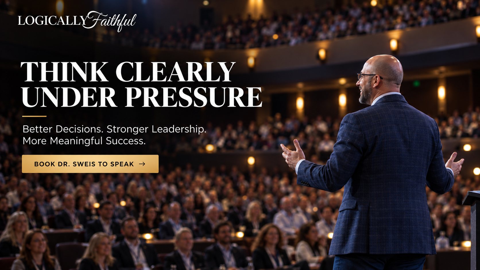 Book Dr. Khaldoun Sweis to speak: Think Clearly Under Pressure keynote. Better decisions, stronger leadership, more meaningful success.